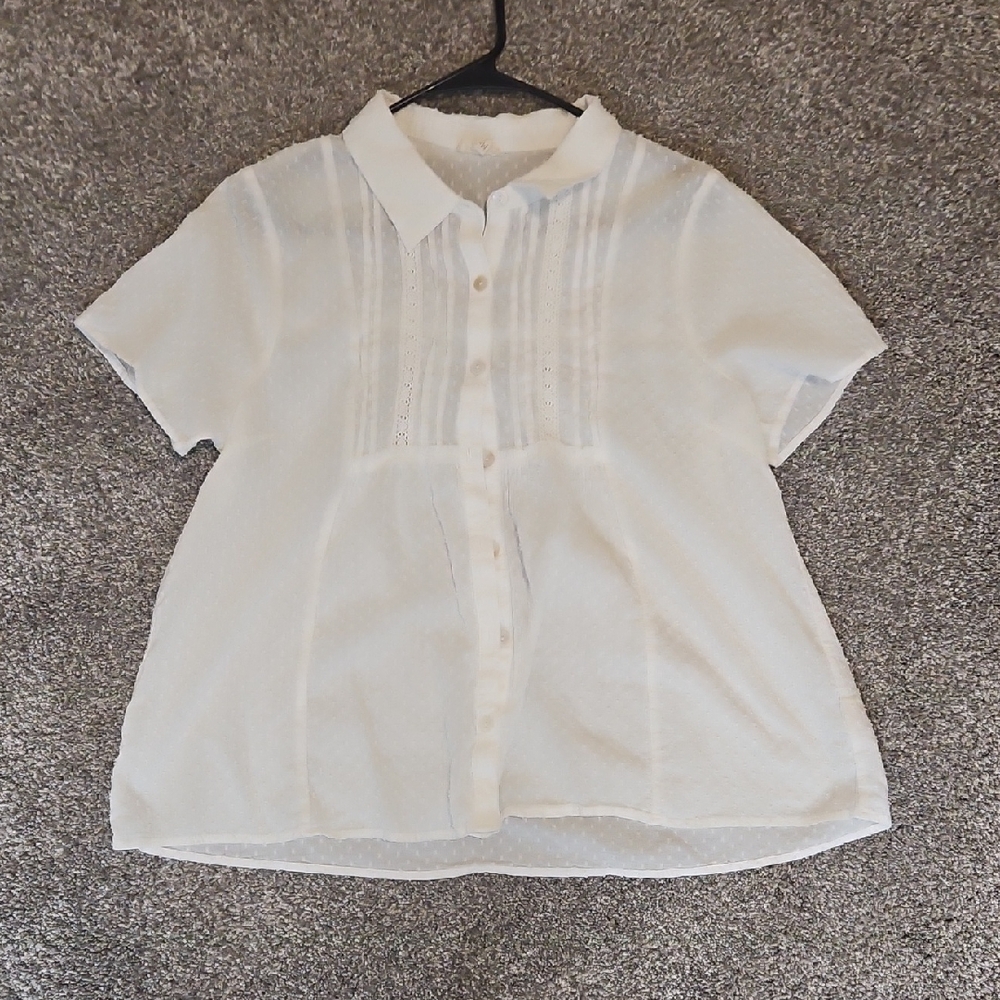 White Button Up Blouse